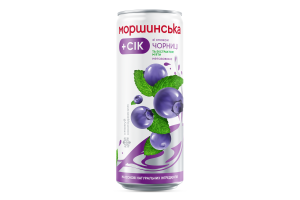 Напій Моршинська0,33л н/гЧорниця Мята жб