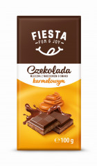 Шоколад Fiesta 100г Молочний з карамеллю