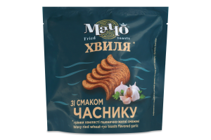 Грінки Мачо 80г Часник пшен-жит хвилясті