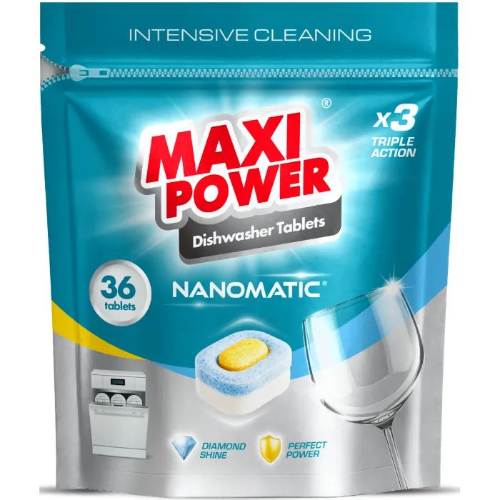 Таблетки д/посуд машин MAXI POWER 36шт