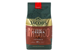 Кава Jacobs 1кг Cafe Intenso в зернах