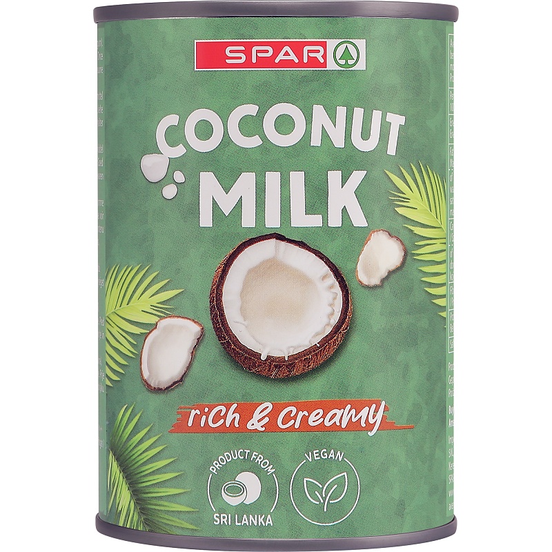 Кокосове молоко SPAR 400мл 18%