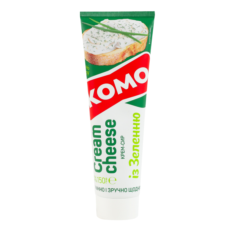 Крем-Сир Комо 60% 150гІз зеленню тюбик