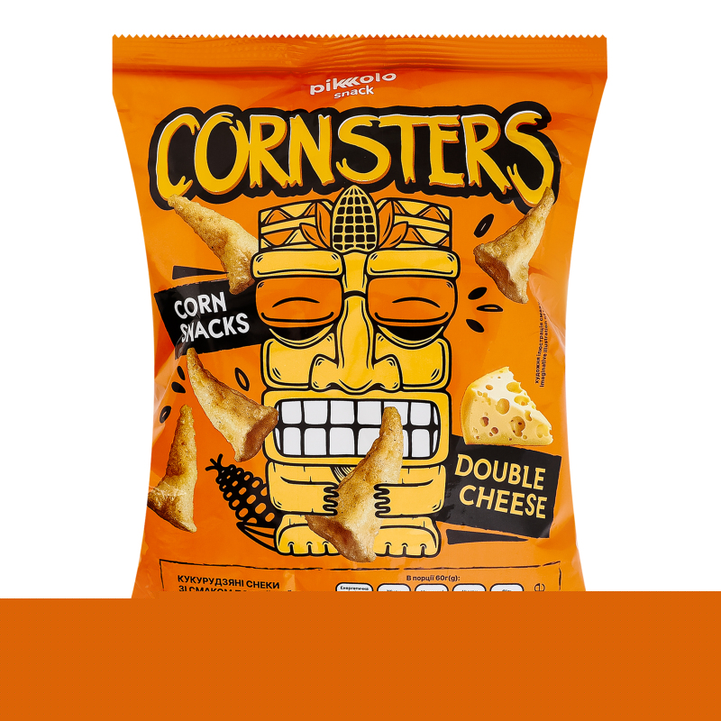 Снек Pikolo 60г CORNSTERS Подвійний сир