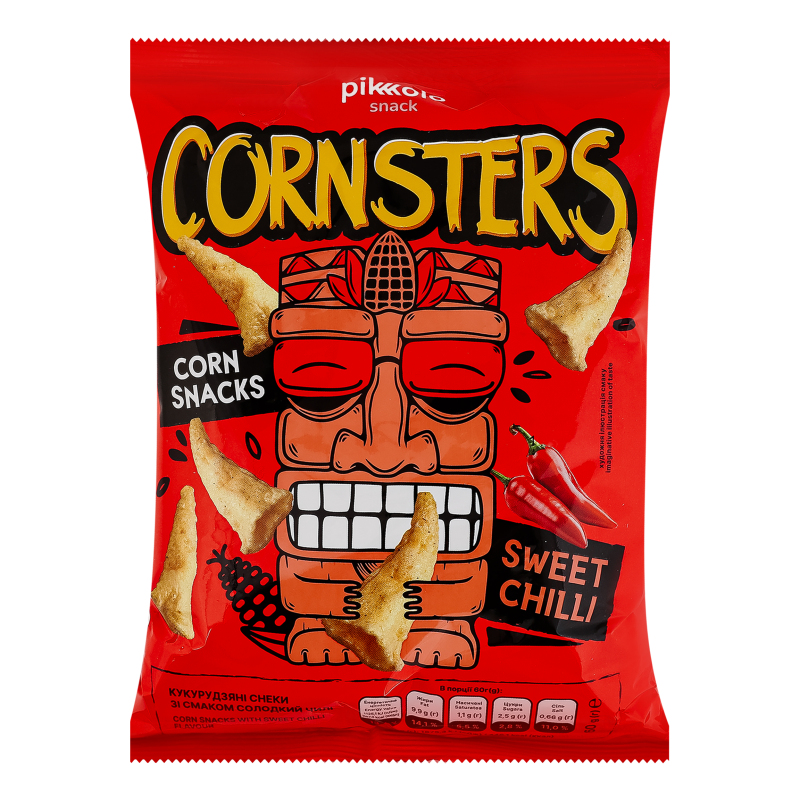 Снек Pikolo 60г CORNSTERS Солодкий чілі