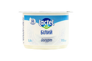 Йогурт Lactel 3% 115г Білий ст
