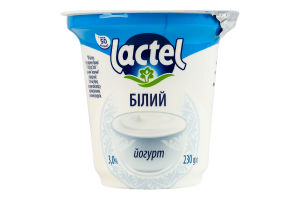 Йогурт Lactel 3% 230г Білий ст
