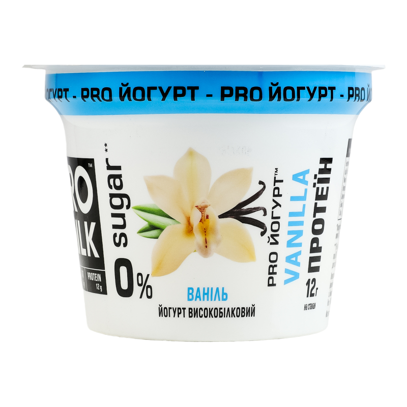 Йогурт Pro Milk 3% 200г Ваніль протеїн
