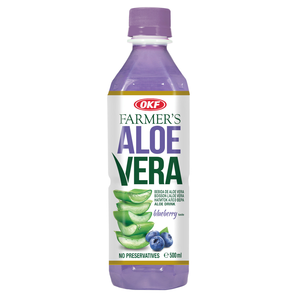 Напій OKF Farmers 500мл Aloe Vera Чорниц