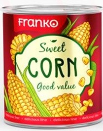 Кукурудза Franko 340г Консервована ж/б