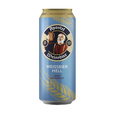 Пиво б/а Apostel 0,5л Hafeweissbier 0%жб