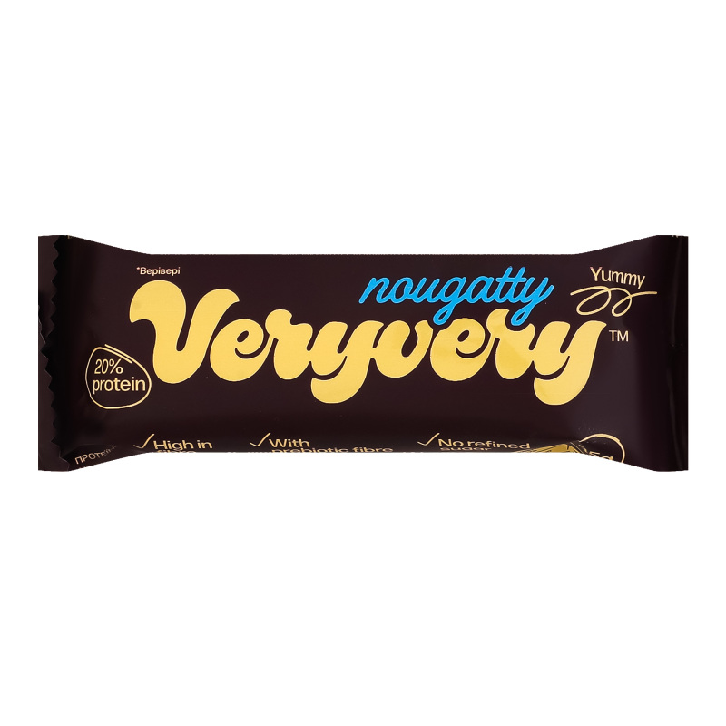 Батончик Veryvery 45г ПротеїнNougatty
