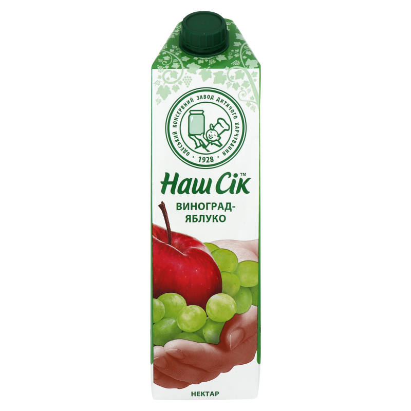 Нектар НашСік slim 0,95л Виноградно-ябл