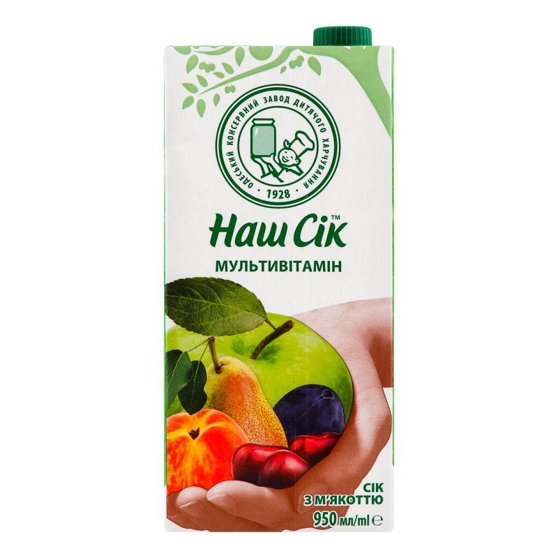 Сік НашСік slim 0,95л Мультивітамінний