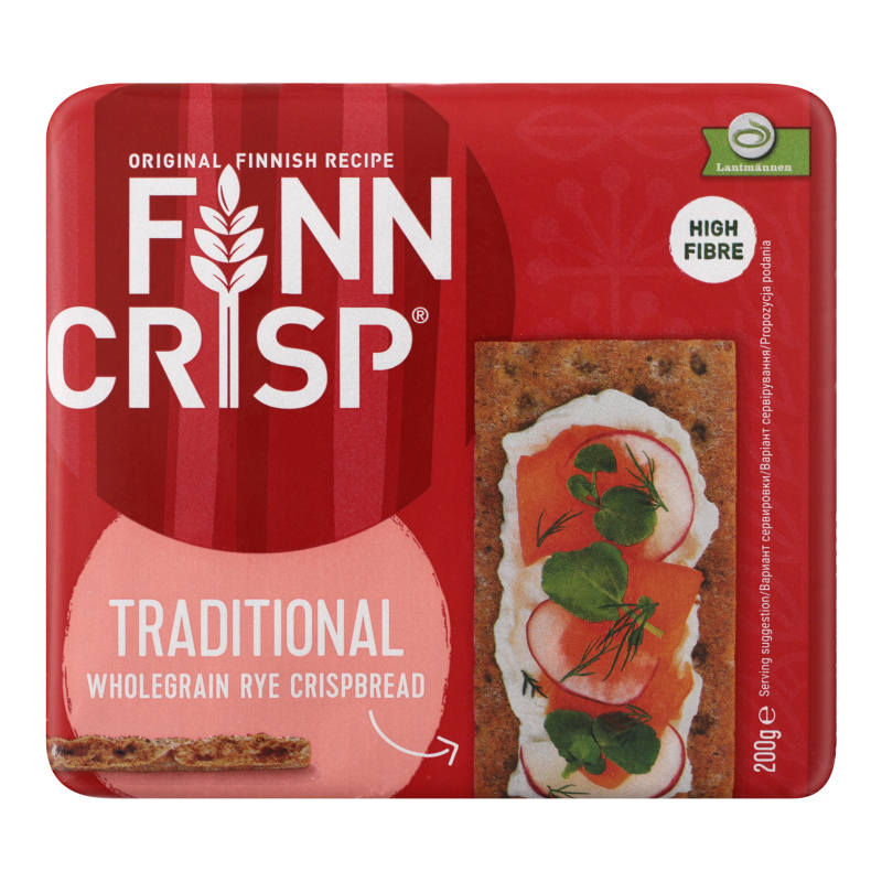 Хлібці FinnCrisp 200г житні Traditional