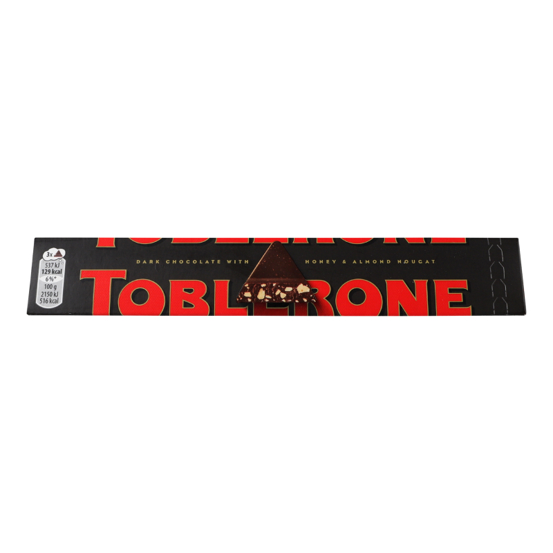 Шоколад TOBLERONE 100г Чорн мед-мигд нуг