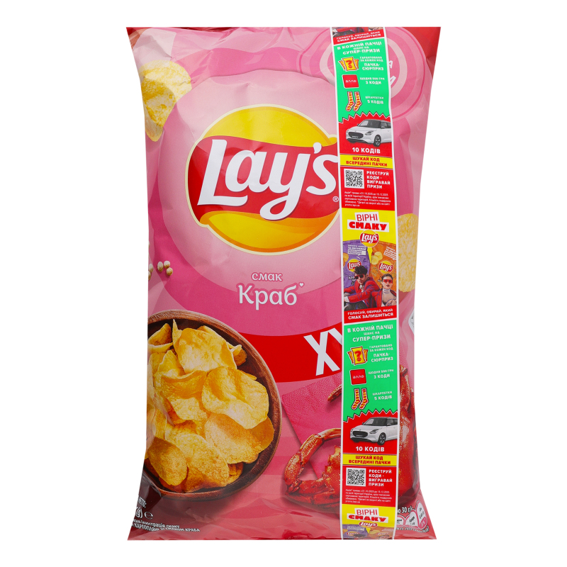 Чипси Lay's 170г краб