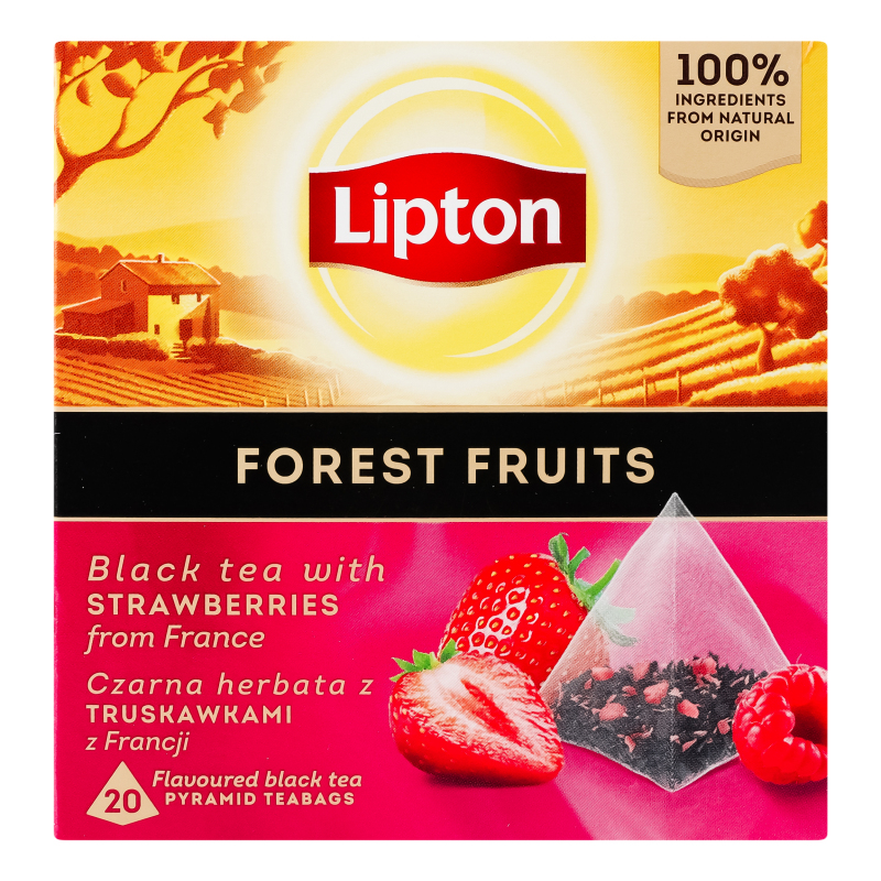 Чай Lipton 20шт*1,7г чорн Forest Fruit