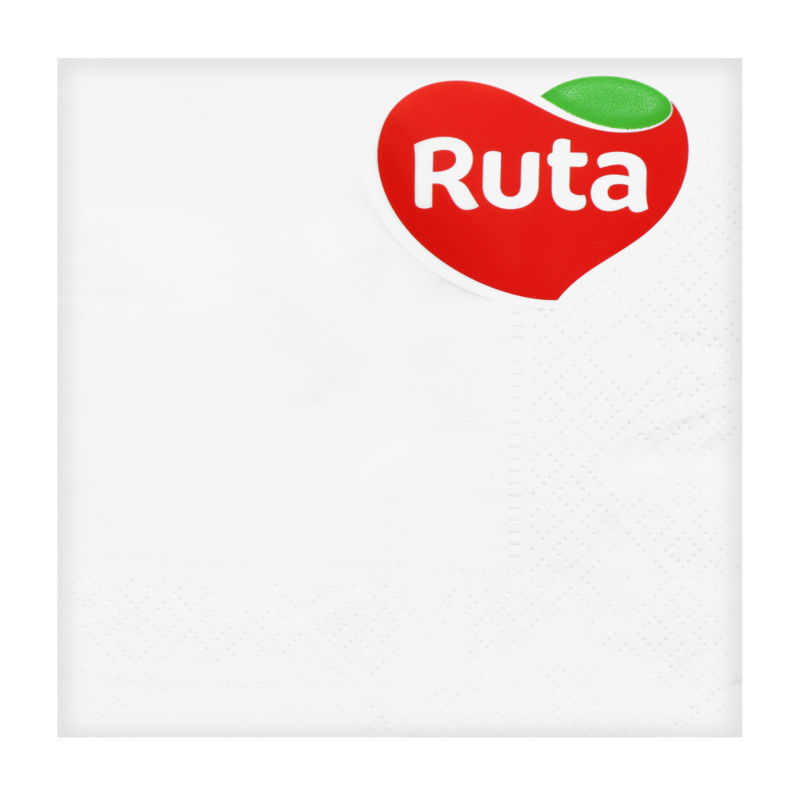 Серветки Ruta 24*24 40шт 2шар білі