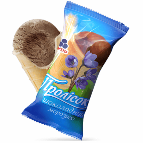 Морозиво Рудь с/в 60г Пролісок шоколад