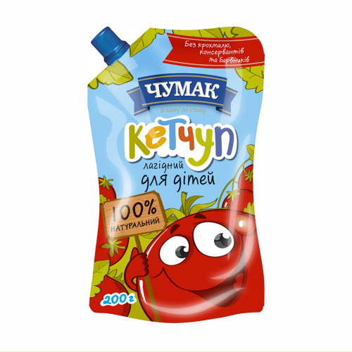 Кетчуп Чумак д/п 200г Лагідний для дітей