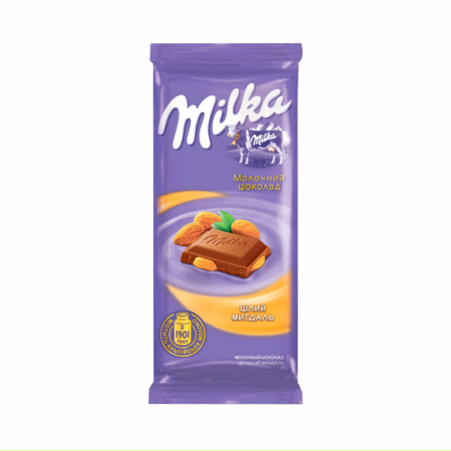 Шоколад Milka 90г Мигдаль