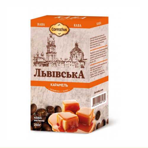 Кава ЛьвівськаКазков250г Caramel мелена