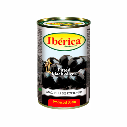 Маслини Iberica 280г міні чорні б/к