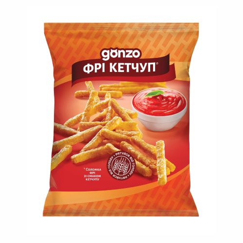 Соломка фрі кукурудзяна Gonzo 40г кетчуп