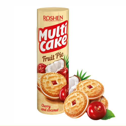 Печиво ROSHEN 195г Multicake Вишня-кокос