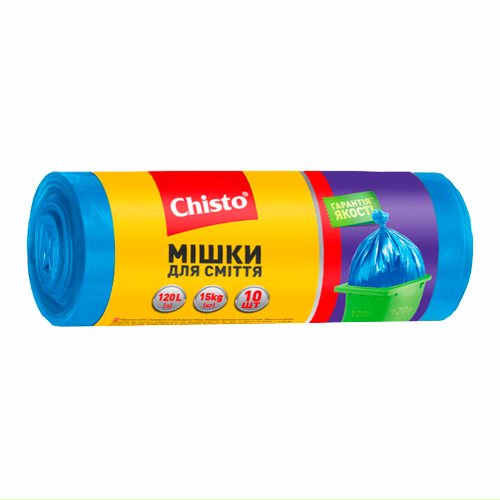 Мішки Chisto д/сміття 120лх10шт міцні