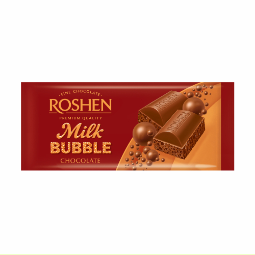 Шоколад ROSHEN 80г Bubble Milk