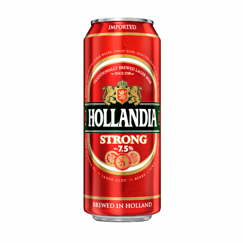 Пиво Hollandia 0,5л Strong 7,5% ж/б