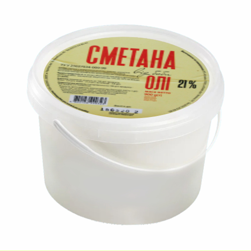 Сметана Від баби Олі 21% 900г відро