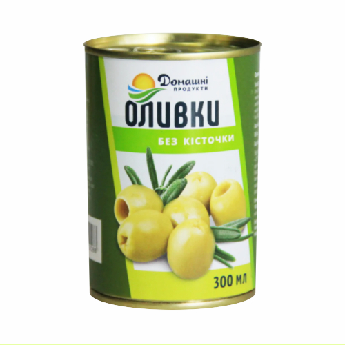 Оливки Домашні продукти 300г зел б/к з/б