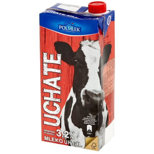 Молоко Polmlek 3,2% 1л Uchate