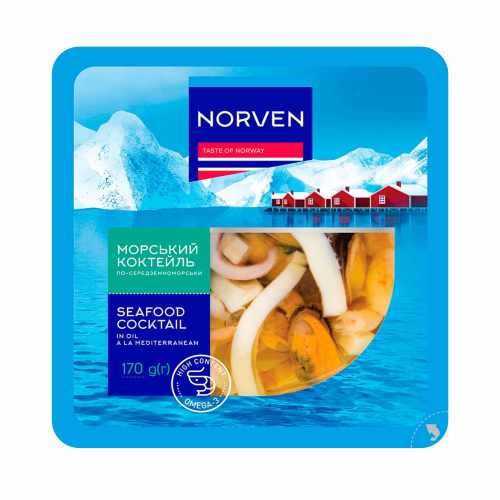 Морепрод Norven 170г Морський коктейль