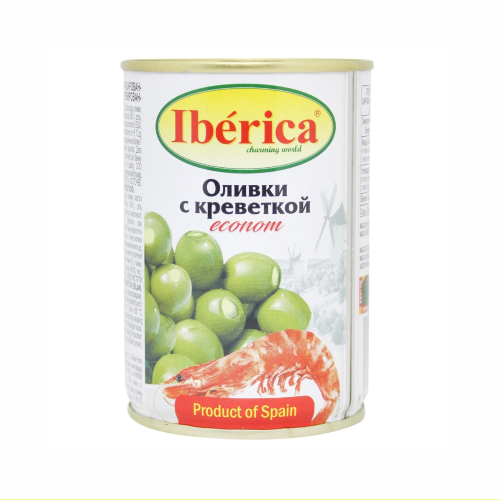 Оливки Iberica 280г з креветками