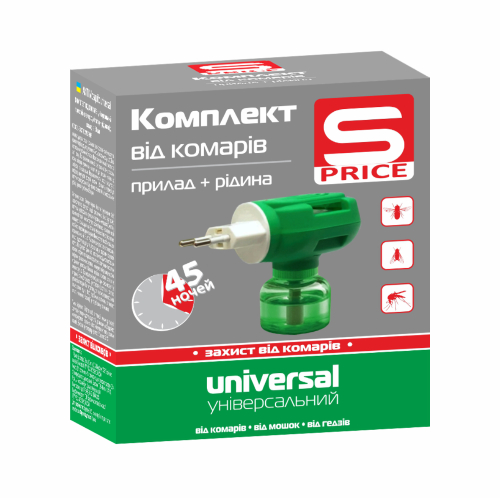 Електрофумігатор + рідина S-Price 30мл